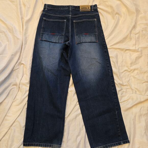 SouthPole Jeans Size 36x32 Dark Blue Heavy Denim Y2K Baggy *read* - Picture 2 of 16